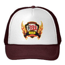 Fireman Dad Fathers Day Gifts Trucker Hat