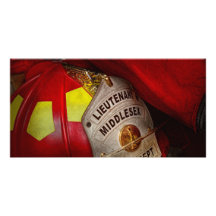 Fireman - Everyone loves red Customized Photo Card