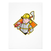 Fireman Firefighter Emergency Worker Invites