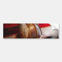 Fireman - Hat - Commander Bumper Sticker