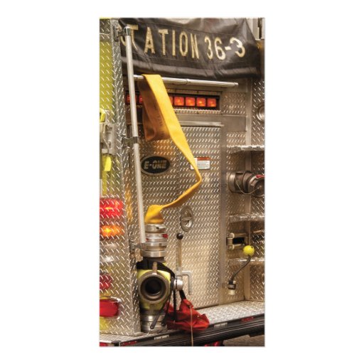 Fireman - Station - 36-3 Custom Photo Card