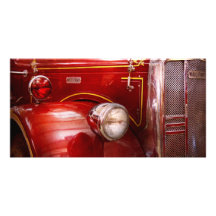 Fireman - Ward La France Photo Card Template