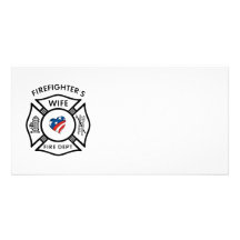 Fireman Wives USA Customised Photo Card
