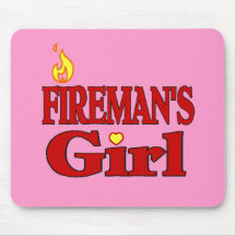 Fireman's Girl mousepad