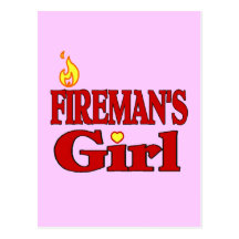 Fireman's Girl Postcards