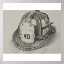 FIREMAN'S HELMAT POSTER