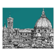 Firenze in turquoise photograph