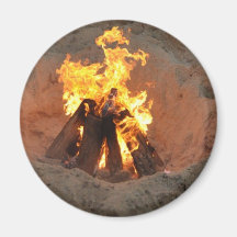 Firepit in Truro Refrigerator Magnets