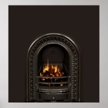 Fireplace Poster for Bricked Up Fireplaces