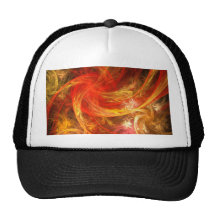 Firestorm Abstract Art Hat