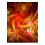Firestorm Abstract Art Postcard