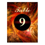 Firestorm Table Number Postcard