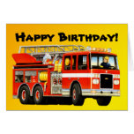 Firetruck Greeting Card