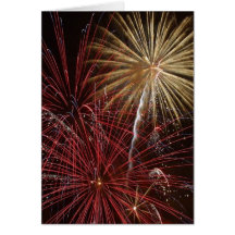 Firework Greeting Card