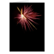 Firework Greeting Card