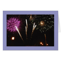 Firework Thank you Card