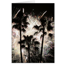 fireworks in palm trees.jpg greeting cards