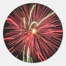 Fireworks on the Fourth Sticker