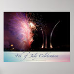 Fireworks Sparkling the Spires Print