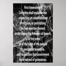 First Amendment Poster