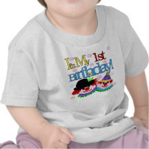 First Birthday Clown Tee Shirt