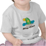 First Birthday Surfboard Surf Baby T shirt