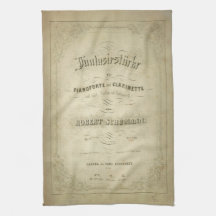 First Edition Vintage Sheet Music Cover Hand Towel