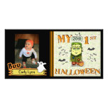 First Halloween Custom Photo Card