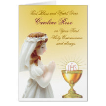 First Holy Communion Greeting Card