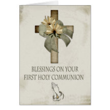 First Holy Communion Greeting Card