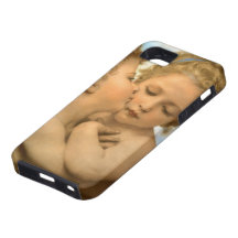 First Kiss by Bouguereau, Vintage Victorian Angels iPhone 5 Cases