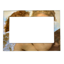 First Kiss by Bouguereau, Vintage Victorian Angels Frame Magnet