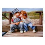 First Kiss Greeting Card