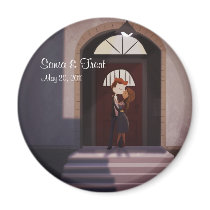 First Kiss - Save the Date magnets