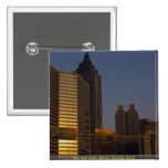 First light of day, Atlanta, Georgia, U.S.A. Button