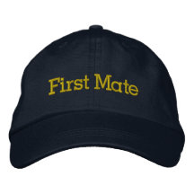 First Mate Embroidered Baseball Cap