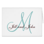 First Names & Last Initial Blue Brown Card