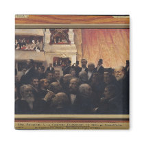 First Night at the Comedie Francaise in 1885 magnets