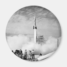 First Rocket Launch, Cape Canaveral, "Bumper 2" Refrigerator Magnets
