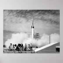 First Rocket Launch, Cape Canaveral, "Bumper 2" Print