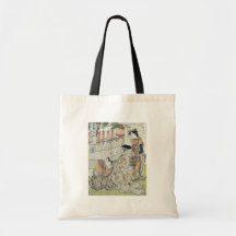 First scene by Katsukawa, Shunsho Ukiyoe Tote Bags