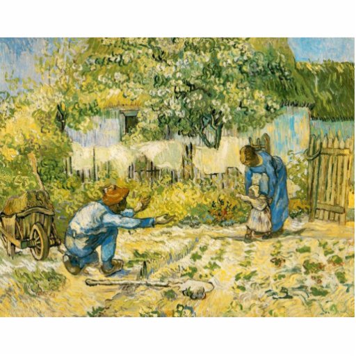 First Steps by Vincent van Gogh 1890 Photo Cutout