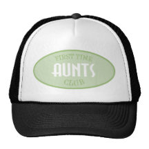 First Time Aunts Club (Green) Mesh Hat