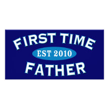 First Time Father 2010 Personalized Photo Card