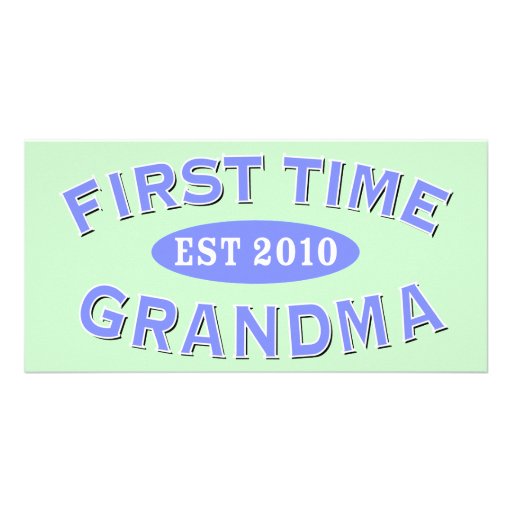 First Time Grandma 2010 Personalized Photo Card