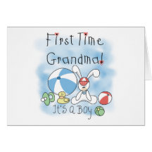 First Time Grandma Baby Boy Cards