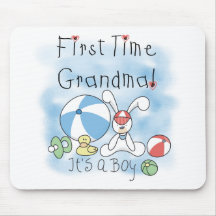 First Time Grandma of Boy Tshirts and Gifts Mousepad