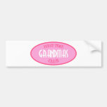 First Time Grandmas Club (Pink) Bumper Sticker