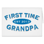 First Time Grandpa Customizable Card