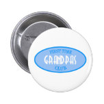 First Time Grandpas Club (Blue) Button